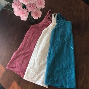 BUNDLE: Layered Lace Summer Tanks